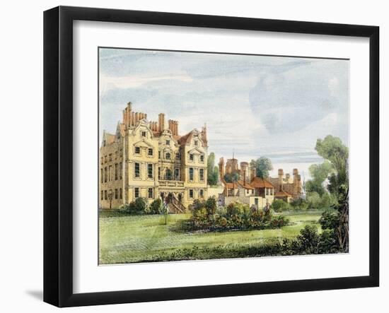 North Front, Old Palace, from the Queen's Garden, Plate 5-George Ernest Papendiek-Framed Giclee Print