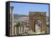 North Gate, Roman City, Jerash, Jordan, Middle East-Christian Kober-Framed Stretched Canvas