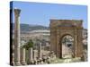 North Gate, Roman City, Jerash, Jordan, Middle East-Christian Kober-Stretched Canvas