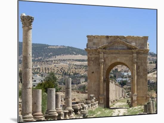 North Gate, Roman City, Jerash, Jordan, Middle East-Christian Kober-Mounted Photographic Print