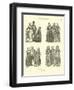 North German Costumes, Late 19th Century-null-Framed Giclee Print