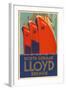 North German Lloyd Bremen-null-Framed Giclee Print
