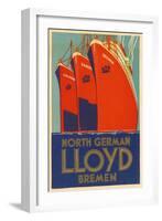 North German Lloyd Bremen-null-Framed Giclee Print