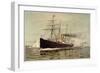 North German Lloyd Steamship Lahn-null-Framed Giclee Print