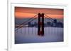 North Golden Gate Tower and Transamerica Pyramid at Dawn, San Francisco-Vincent James-Framed Photographic Print