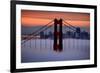 North Golden Gate Tower and Transamerica Pyramid at Dawn, San Francisco-Vincent James-Framed Photographic Print