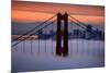 North Golden Gate Tower and Transamerica Pyramid at Dawn, San Francisco-Vincent James-Mounted Photographic Print