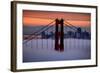 North Golden Gate Tower and Transamerica Pyramid at Dawn, San Francisco-Vincent James-Framed Photographic Print