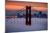 North Golden Gate Tower and Transamerica Pyramid at Dawn, San Francisco-Vincent James-Mounted Photographic Print