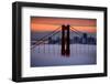 North Golden Gate Tower and Transamerica Pyramid at Dawn, San Francisco-Vincent James-Framed Photographic Print
