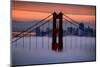 North Golden Gate Tower and Transamerica Pyramid at Dawn, San Francisco-Vincent James-Mounted Photographic Print