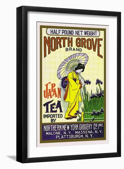 North Grove Brand Tea-null-Framed Art Print