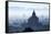 North Guni Temple, Pagodas and Stupas in Early Morning Mist at Sunrise, Bagan (Pagan)-Stephen Studd-Framed Stretched Canvas