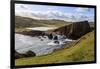 North Ham Bay, red granite cliffs, stacks, Town Loch, Scotland-Eleanor Scriven-Framed Photographic Print