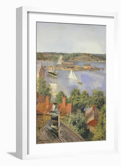 North Harbor, Helsinki by Akseli Gallen-Kallela, Finland 19th Century-null-Framed Giclee Print