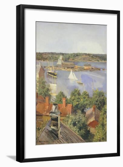 North Harbor, Helsinki by Akseli Gallen-Kallela, Finland 19th Century-null-Framed Giclee Print