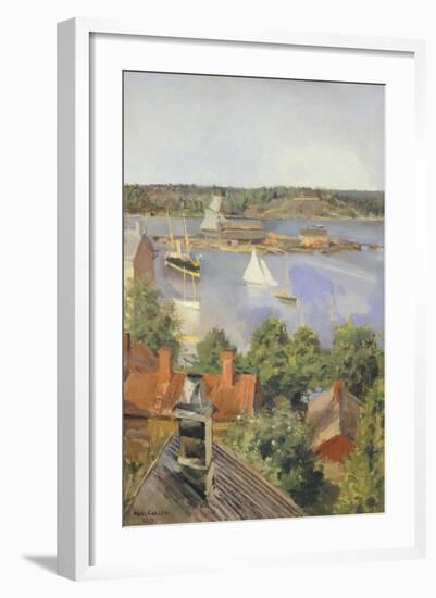 North Harbor, Helsinki by Akseli Gallen-Kallela, Finland 19th Century-null-Framed Giclee Print