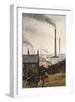 North Kent Landscape - Nr. Northfleet, Gravesend-Vic Trevett-Framed Giclee Print