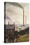 North Kent Landscape - Nr. Northfleet, Gravesend-Vic Trevett-Stretched Canvas