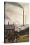 North Kent Landscape - Nr. Northfleet, Gravesend-Vic Trevett-Stretched Canvas