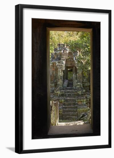 North Khleang Temple, Angkor Thom, Angkor World Heritage Site, Siem Reap, Cambodia-David Wall-Framed Photographic Print