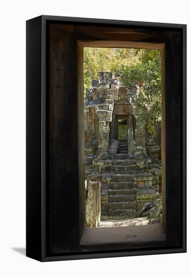 North Khleang Temple, Angkor Thom, Angkor World Heritage Site, Siem Reap, Cambodia-David Wall-Framed Stretched Canvas