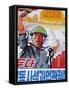 North Korea, East Sea of Korea, Wonsan City, Propaganda Poster-Gavin Hellier-Framed Stretched Canvas