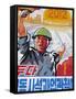 North Korea, East Sea of Korea, Wonsan City, Propaganda Poster-Gavin Hellier-Framed Stretched Canvas