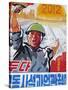 North Korea, East Sea of Korea, Wonsan City, Propaganda Poster-Gavin Hellier-Stretched Canvas