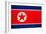 North Korea Flag Design with Wood Patterning - Flags of the World Series-Philippe Hugonnard-Framed Premium Giclee Print