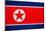 North Korea Flag Design with Wood Patterning - Flags of the World Series-Philippe Hugonnard-Mounted Premium Giclee Print