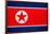North Korea Flag Design with Wood Patterning - Flags of the World Series-Philippe Hugonnard-Framed Art Print