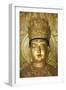 North Korea, Kaesong. a Gold Buddha at Ryongtong Temple. Founded by Chontae Buddhist Sect in 1027-Katie Garrod-Framed Photographic Print