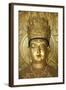 North Korea, Kaesong. a Gold Buddha at Ryongtong Temple. Founded by Chontae Buddhist Sect in 1027-Katie Garrod-Framed Photographic Print