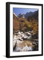 North Korea, Kumgang. Kumgang Mountains in Autumn.-Katie Garrod-Framed Photographic Print