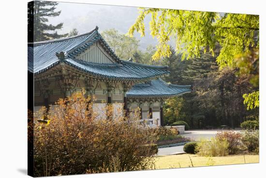 North Korea, Myohyang. Pohyon Temple, Located on the Slopes of the Myohyang Mountains-Katie Garrod-Stretched Canvas