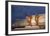 North Korea, Pyongyang. Bronze Statues of Kim Il Sung, Arm Out Pointing the Way Forward-Katie Garrod-Framed Photographic Print