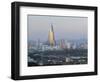 North Korea, Pyongyang, Elevated City Skyline View Towards the Ryugyong Hotel-Gavin Hellier-Framed Photographic Print