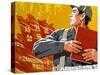 North Korea, Pyongyang, Painting in the Korean Art Museum-Gavin Hellier-Stretched Canvas