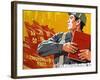 North Korea, Pyongyang, Painting in the Korean Art Museum-Gavin Hellier-Framed Photographic Print