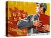 North Korea, Pyongyang, Painting in the Korean Art Museum-Gavin Hellier-Stretched Canvas