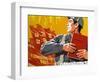 North Korea, Pyongyang, Painting in the Korean Art Museum-Gavin Hellier-Framed Photographic Print