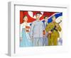 North Korea, Pyongyang, Propaganda Poster-Gavin Hellier-Framed Photographic Print