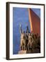 North Korea, Pyongyang. the Socialist Revolution Stone Monument Lined with 228 Bronze Figures-Katie Garrod-Framed Photographic Print