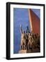 North Korea, Pyongyang. the Socialist Revolution Stone Monument Lined with 228 Bronze Figures-Katie Garrod-Framed Photographic Print