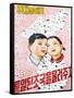 North Korean Propaganda Poster, Democratic People's Republic of Korea (DPRK), North Korea, Asia-Gavin Hellier-Framed Stretched Canvas