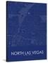 North Las Vegas, United States of America Blue Map-null-Stretched Canvas