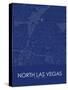 North Las Vegas, United States of America Blue Map-null-Stretched Canvas