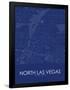 North Las Vegas, United States of America Blue Map-null-Framed Poster