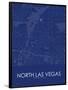 North Las Vegas, United States of America Blue Map-null-Framed Poster